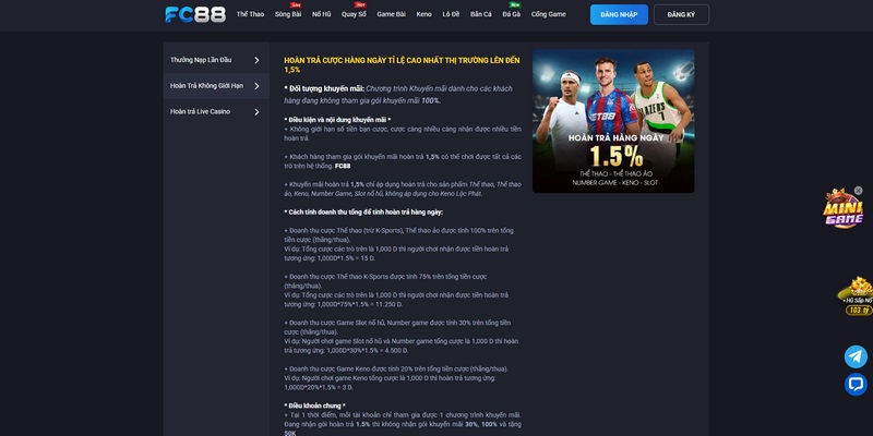 Chương trình dành cho ai không tham gia ưu đãi 100%