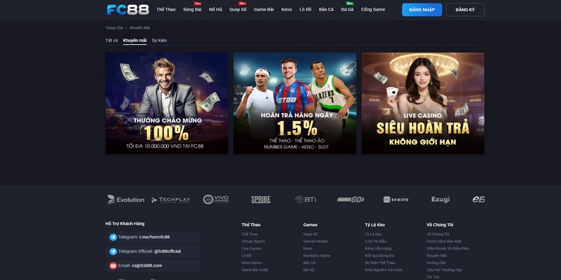 Khuyến mãi FC88 đem đến hàng ngàn phần quà